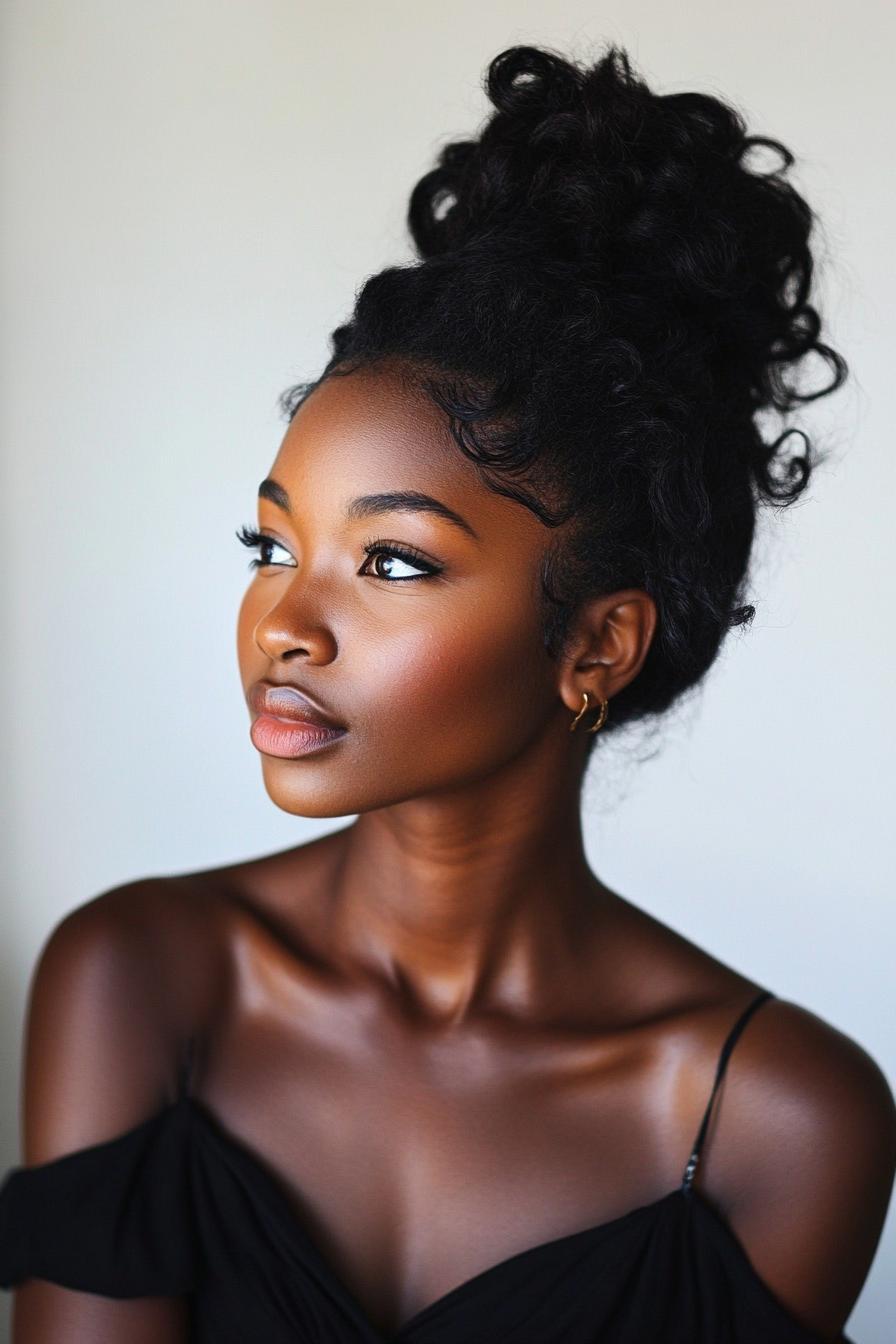 Elegant Curly Updo