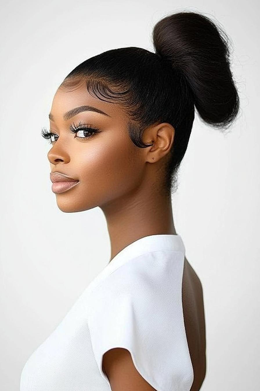 Elegant High Bun Beauty