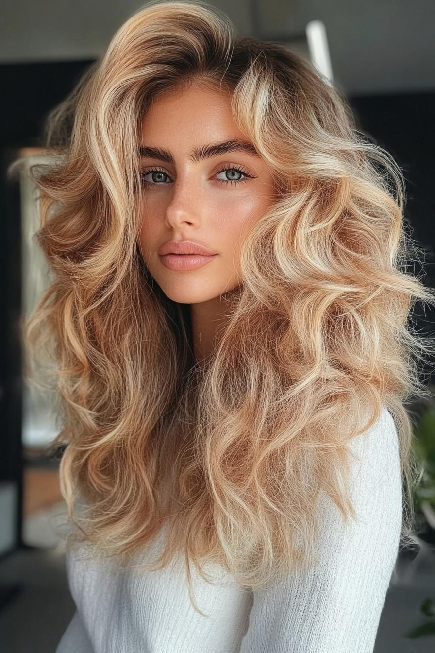 Glamorous Blonde Waves