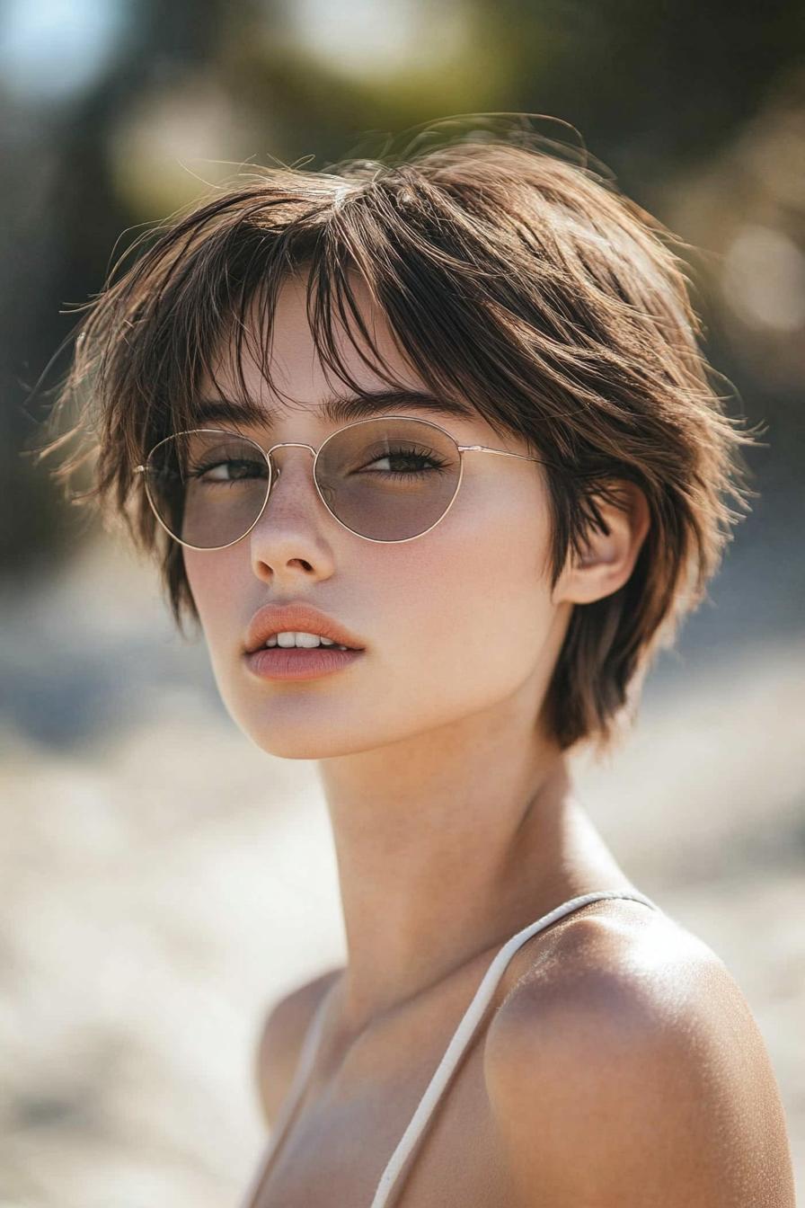 Playful Textured Pixie Cut