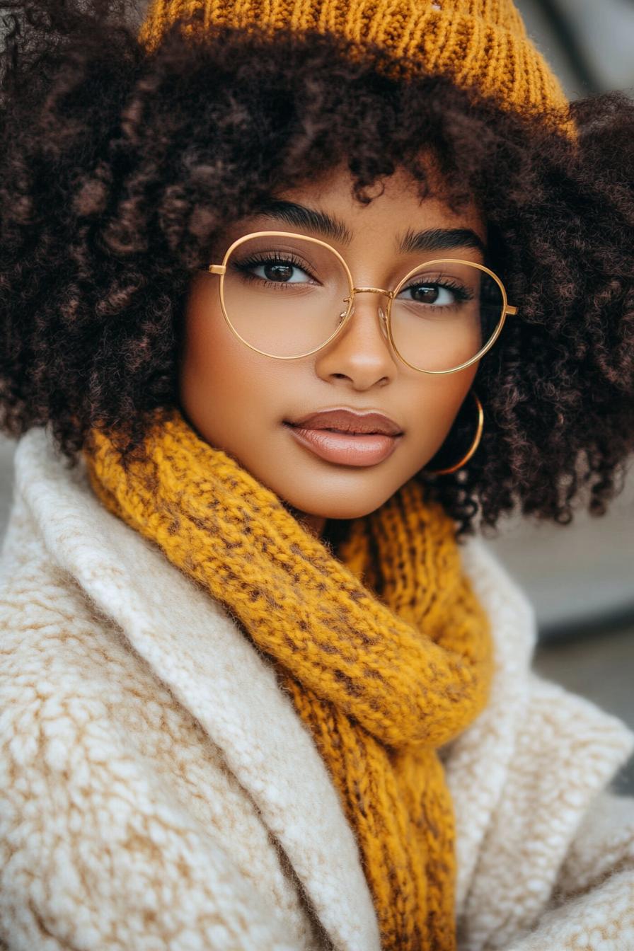 Radiant Curls and Beanie