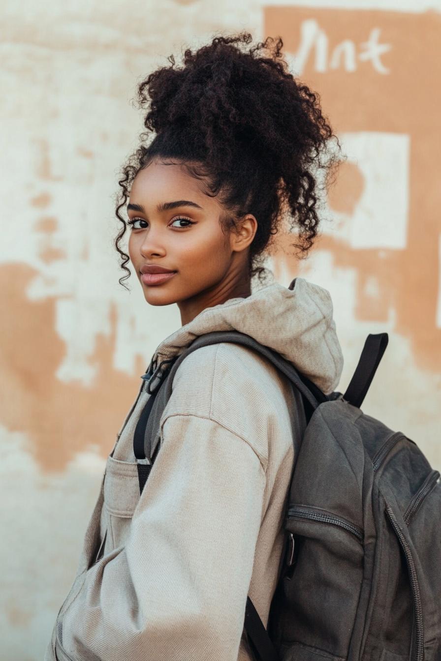 Radiant Curly Hair Beauty