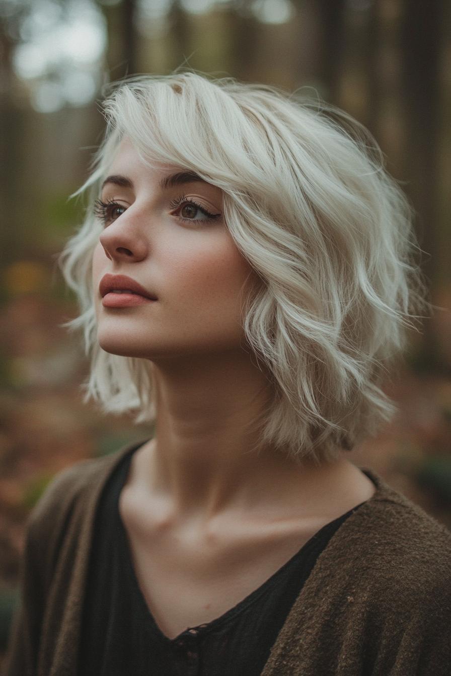 Tousled Blonde Bob