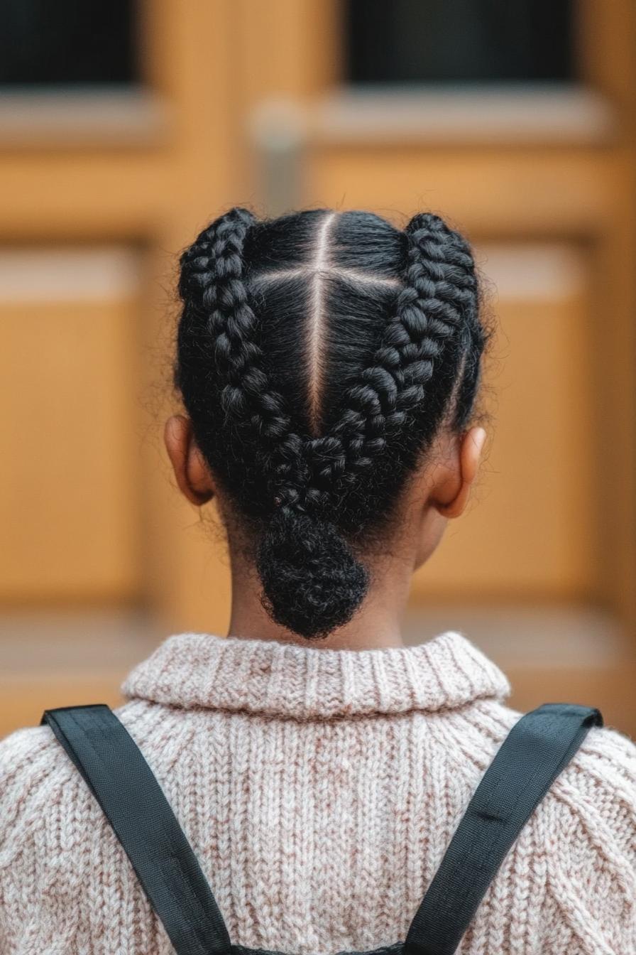 Braided Elegance Low Bun