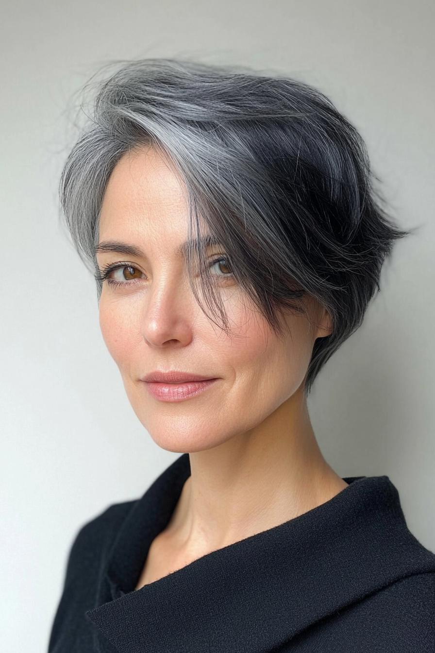 Chic Silver Pixie Elegance