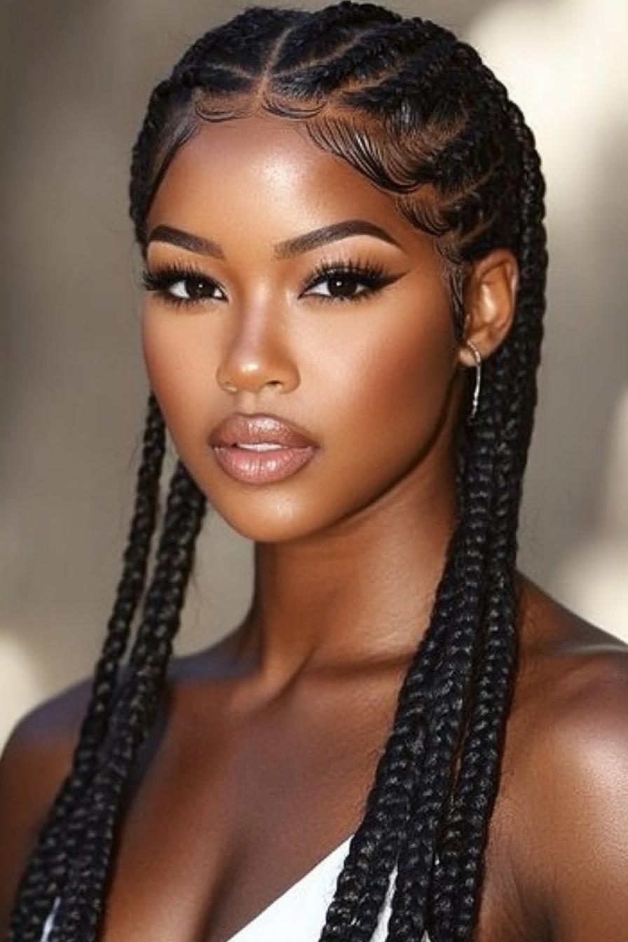 Elegant Cornrow Braids