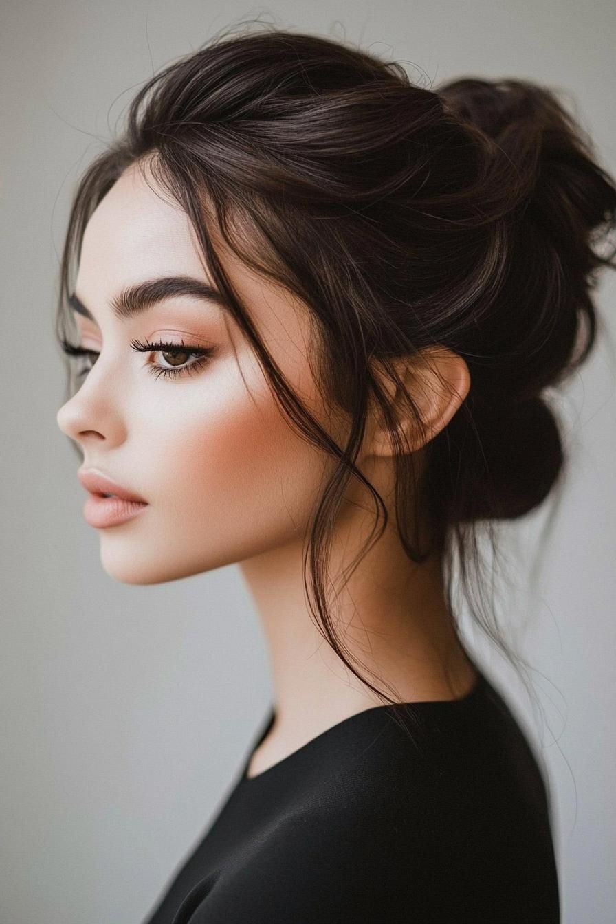 Elegant Low Bun Vibes