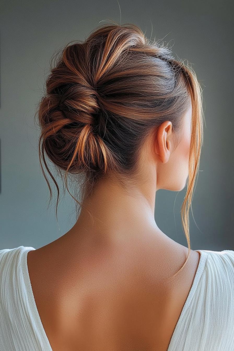 Elegant Updo with Soft Strands