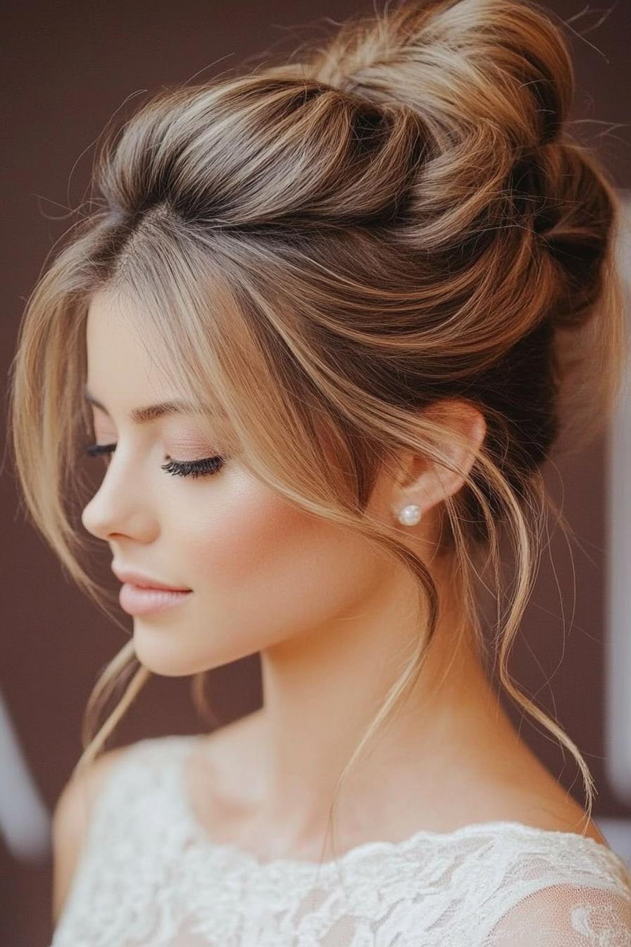 Elegant Wavy Updo