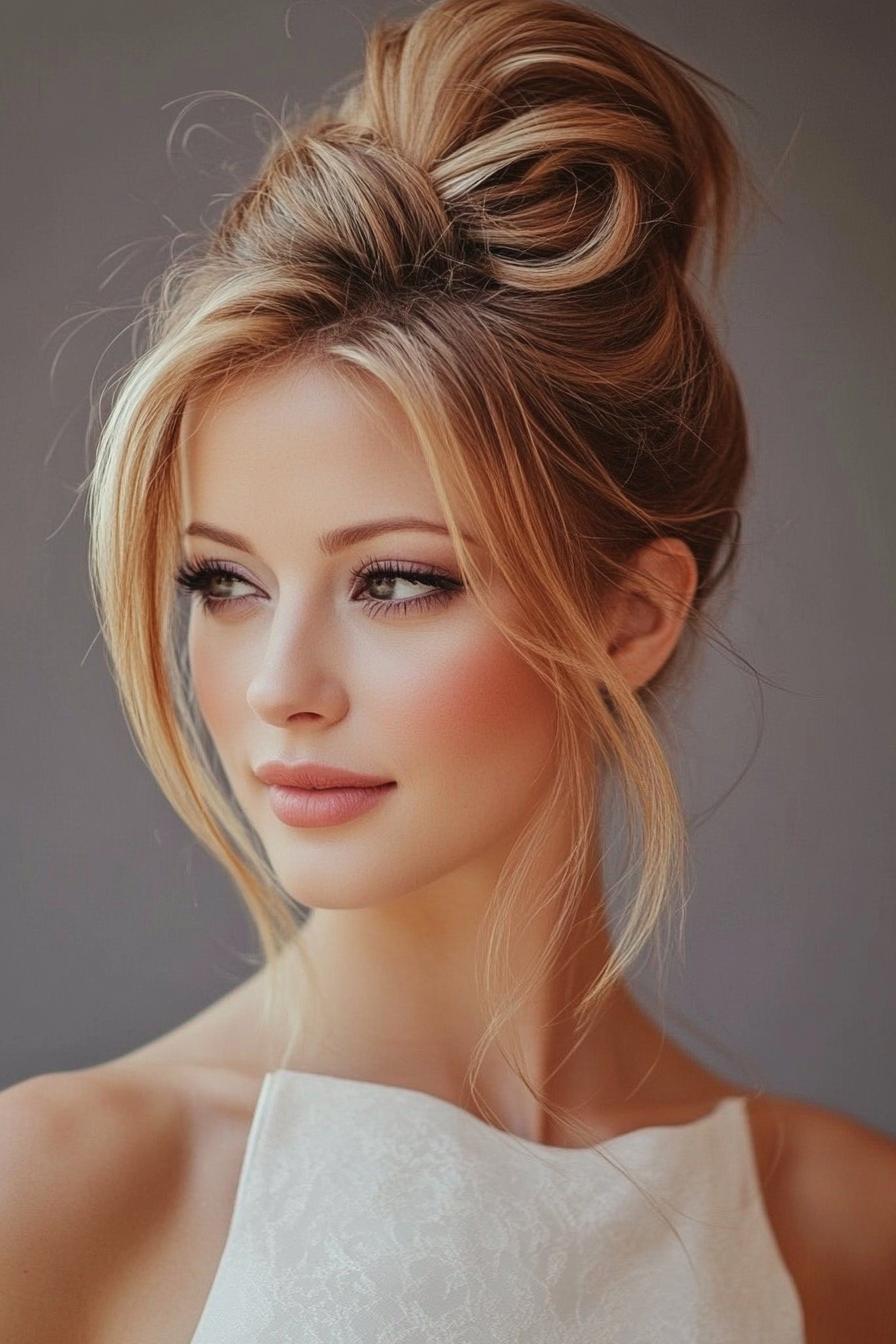 Golden Elegance Updo