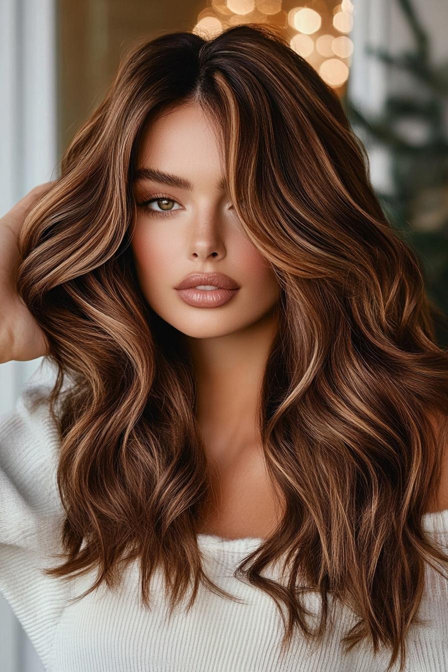 Luscious Caramel Chestnut Waves