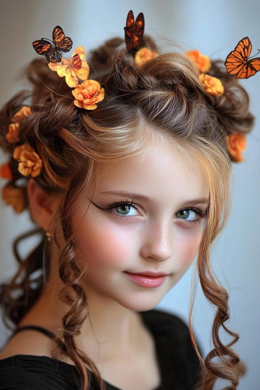 Magical Floral Braided Curls