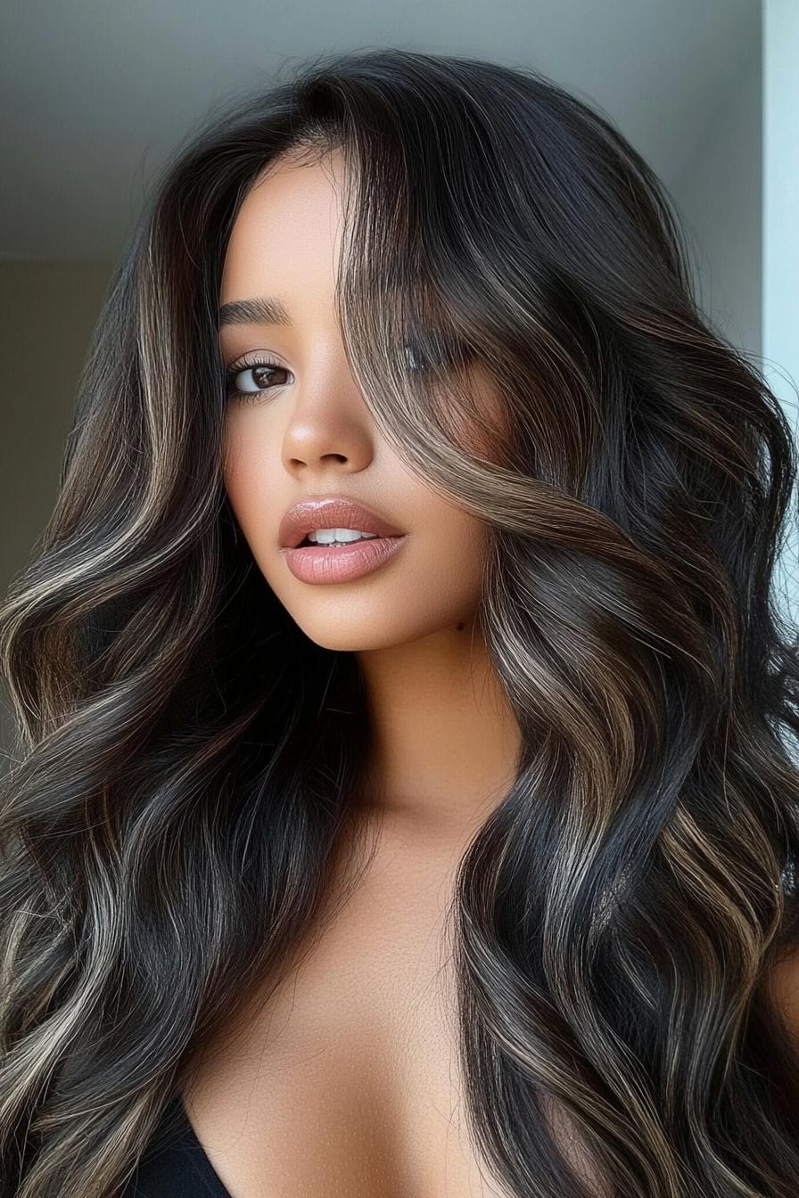 Radiant Wavy Hair Elegance