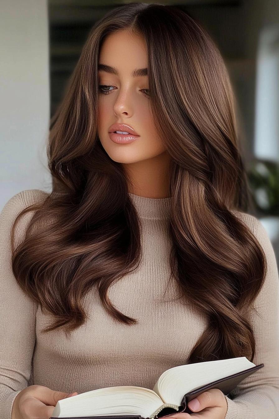 Shimmering Brown Waves