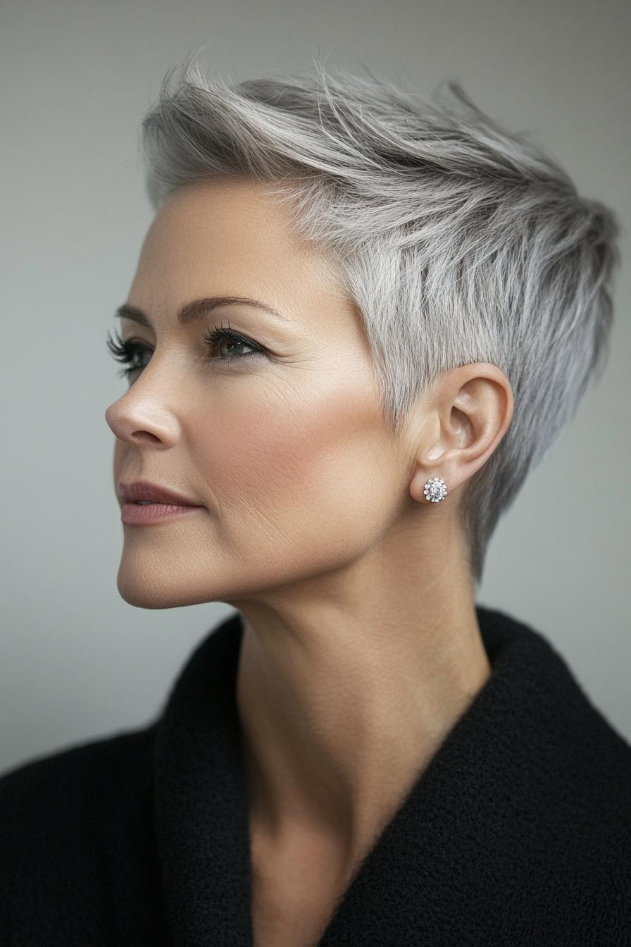 Silver Pixie Chic Style