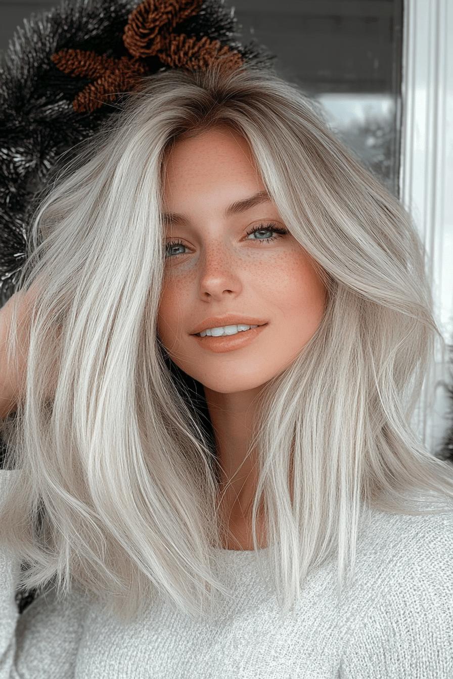 Silvery Blonde Elegance