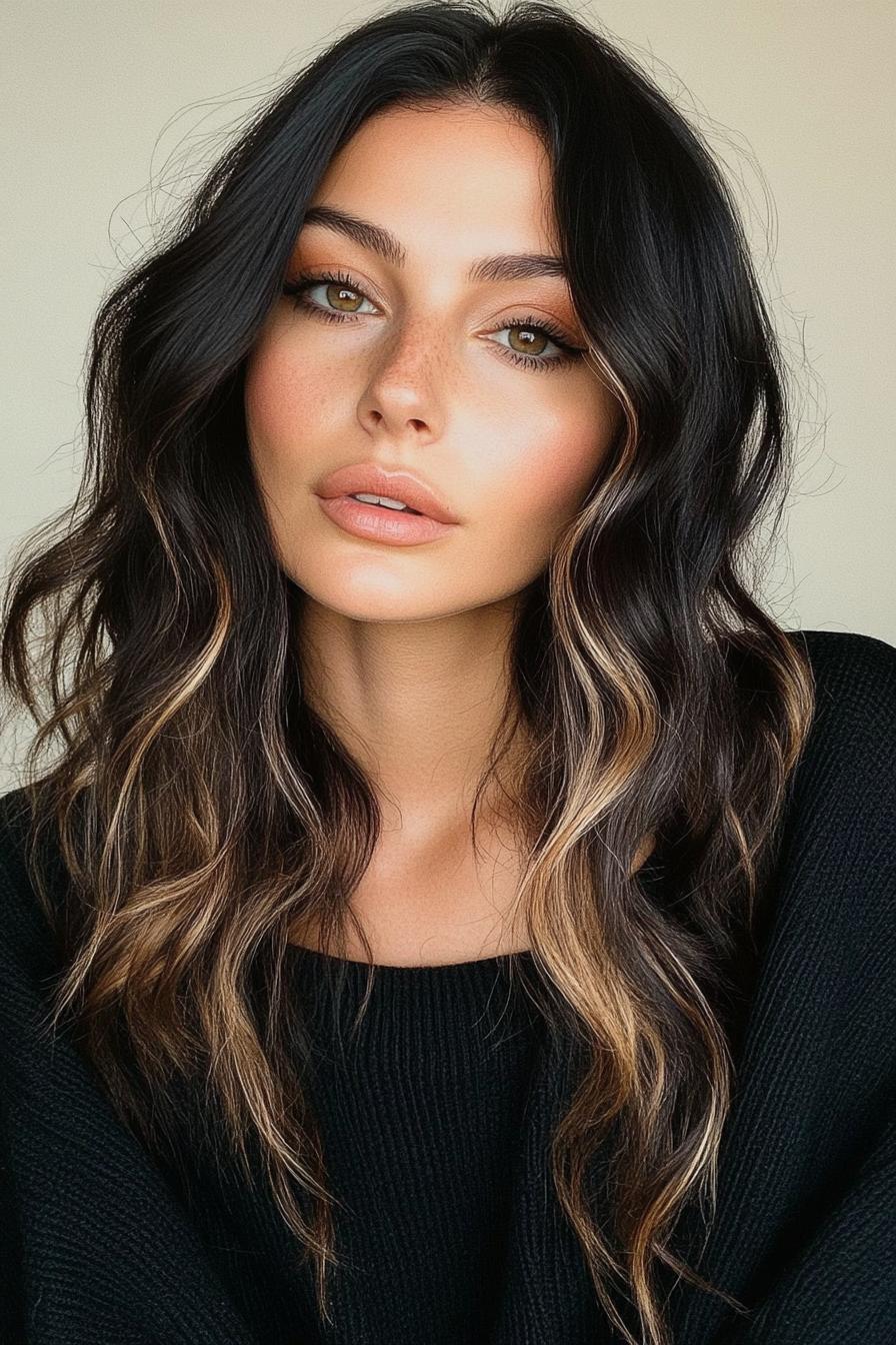 Sun-Kissed Layered Waves