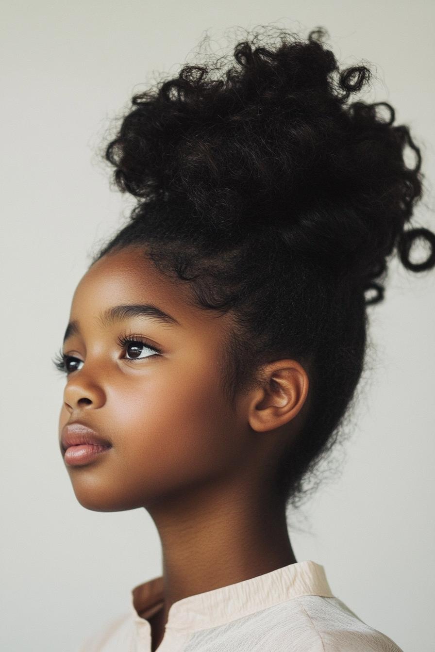 Voluminous Curly Bun