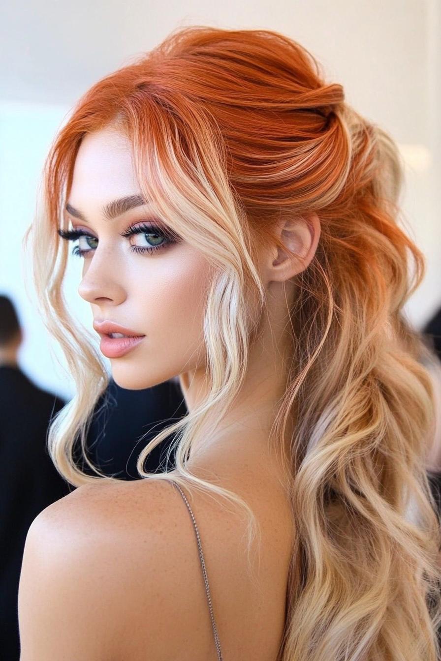 Auburn to Blonde Elegance