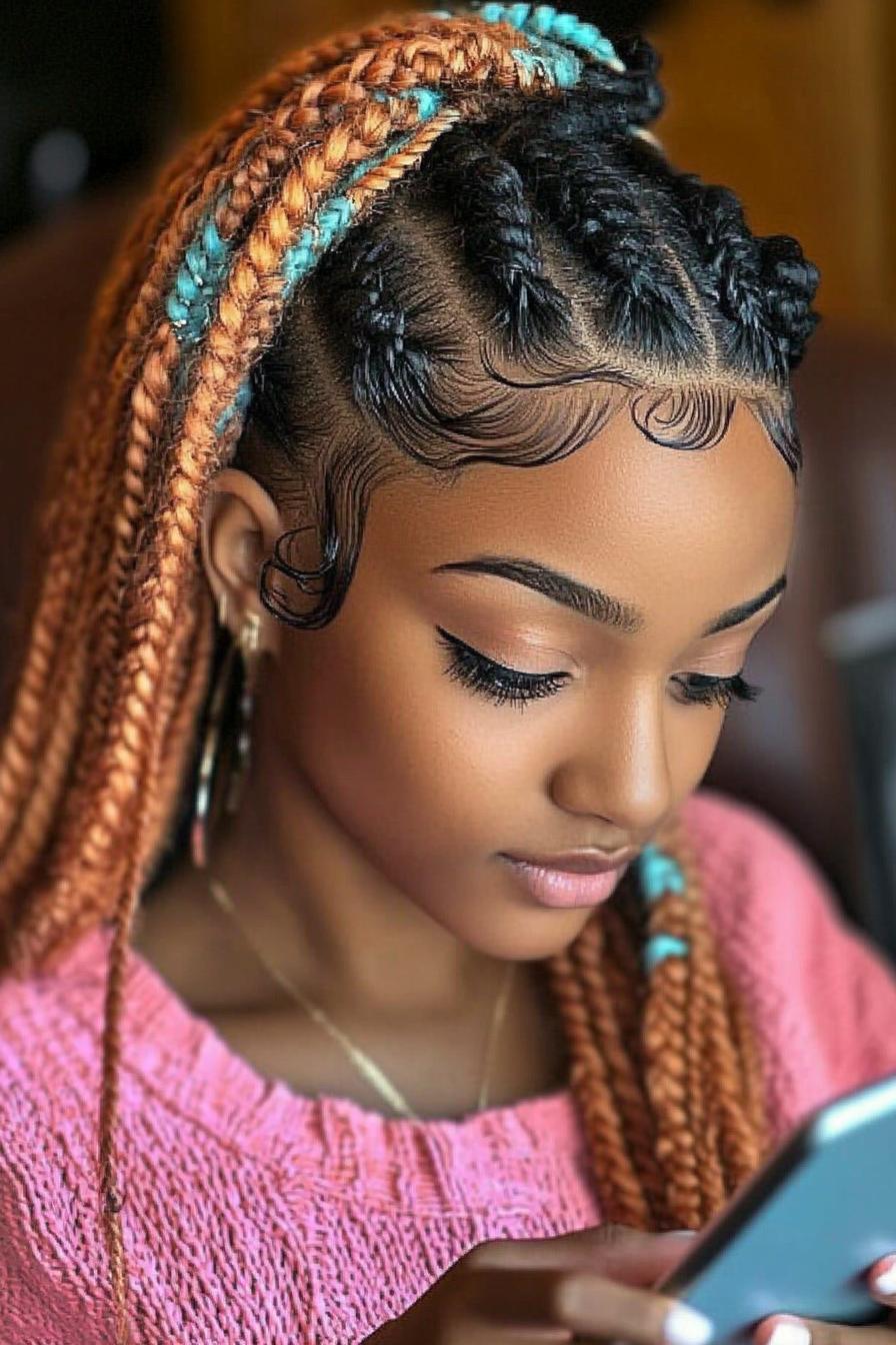 Braided Beauty in Colors