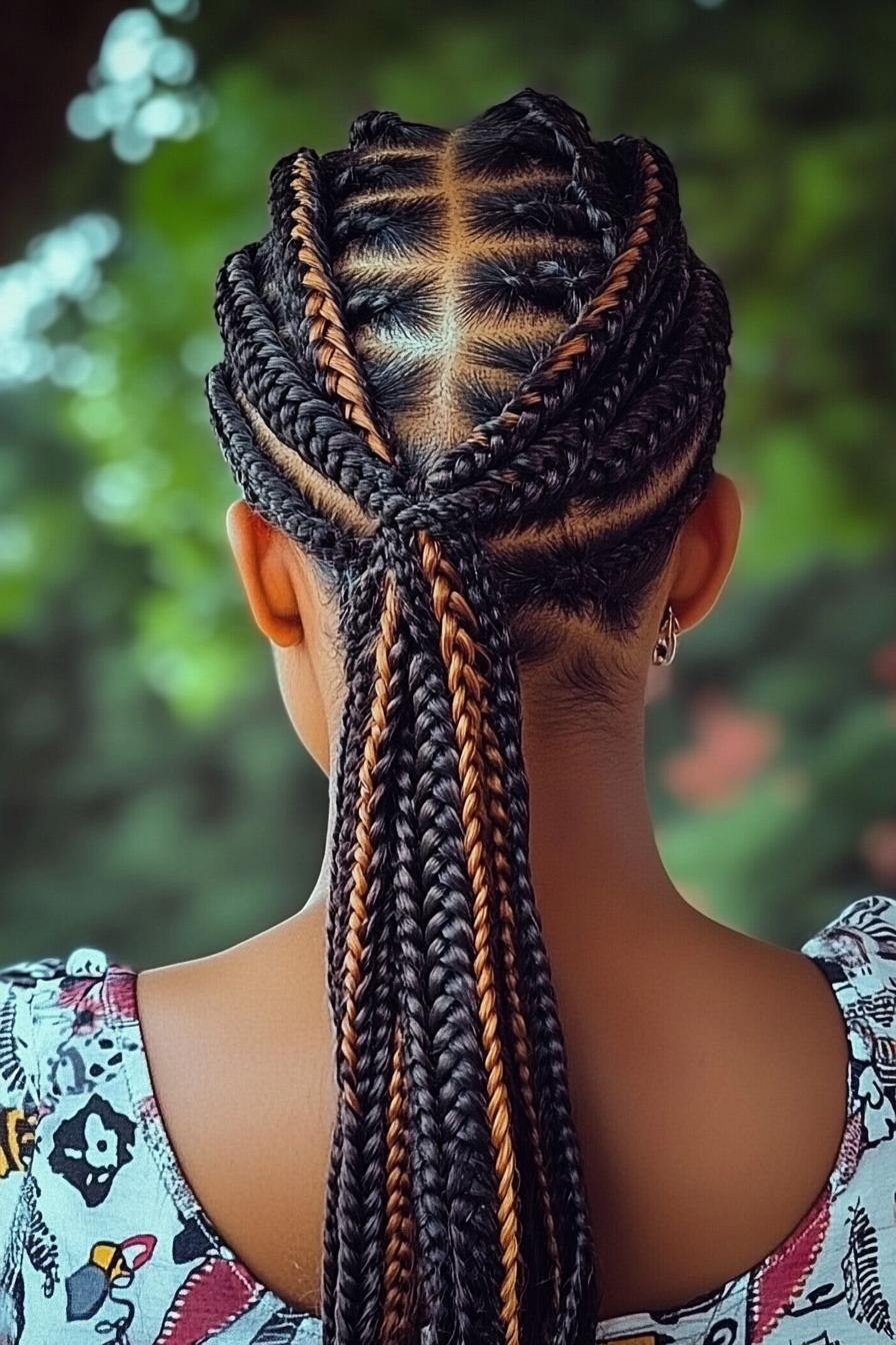 Braided Elegance with Highlights