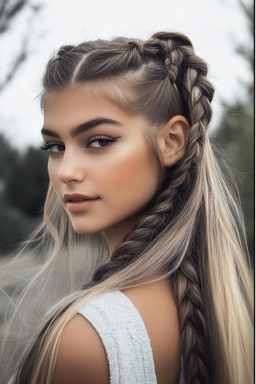 Braids into Flowing Elegance