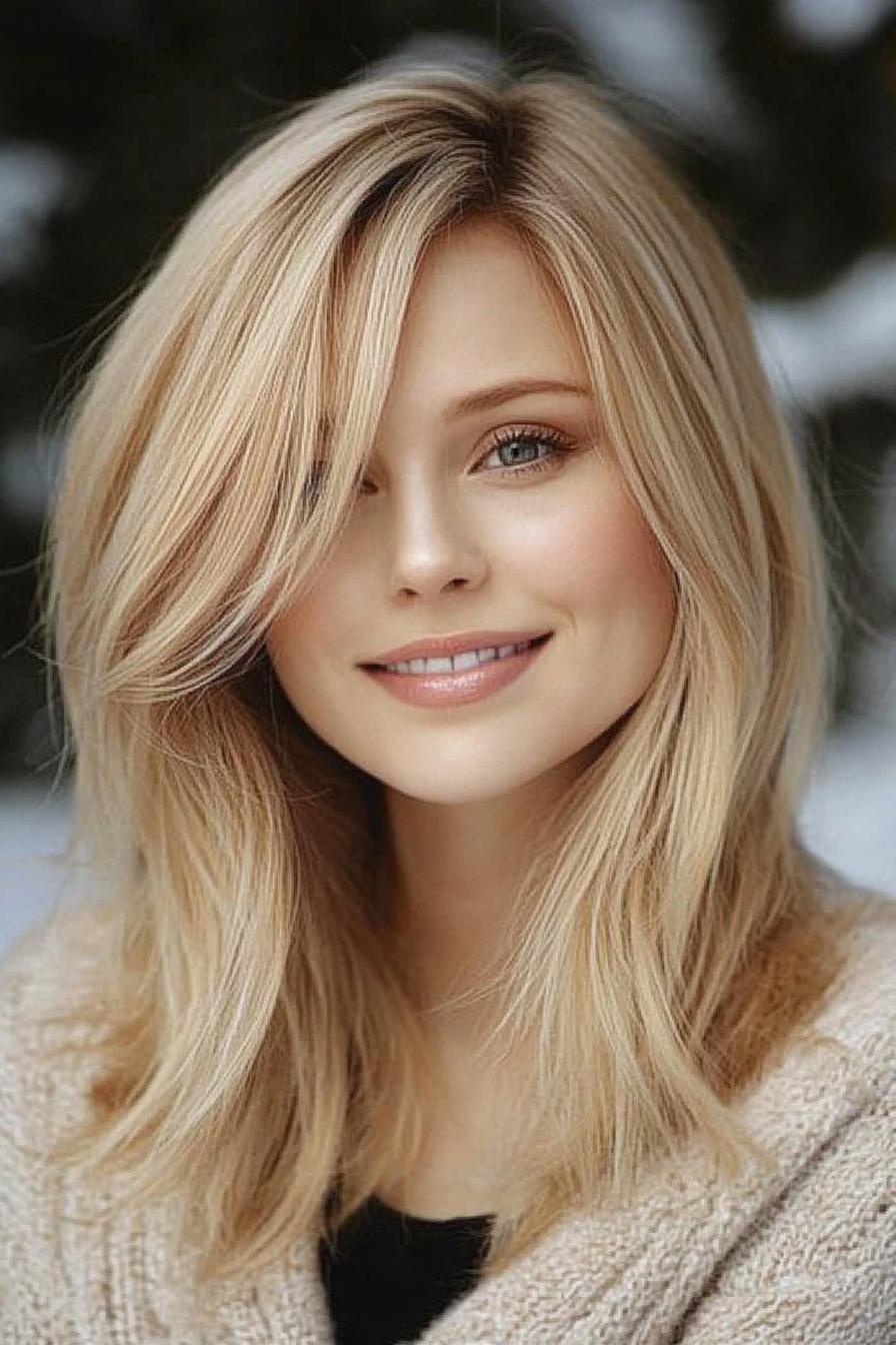 Chic Blonde Layered Style