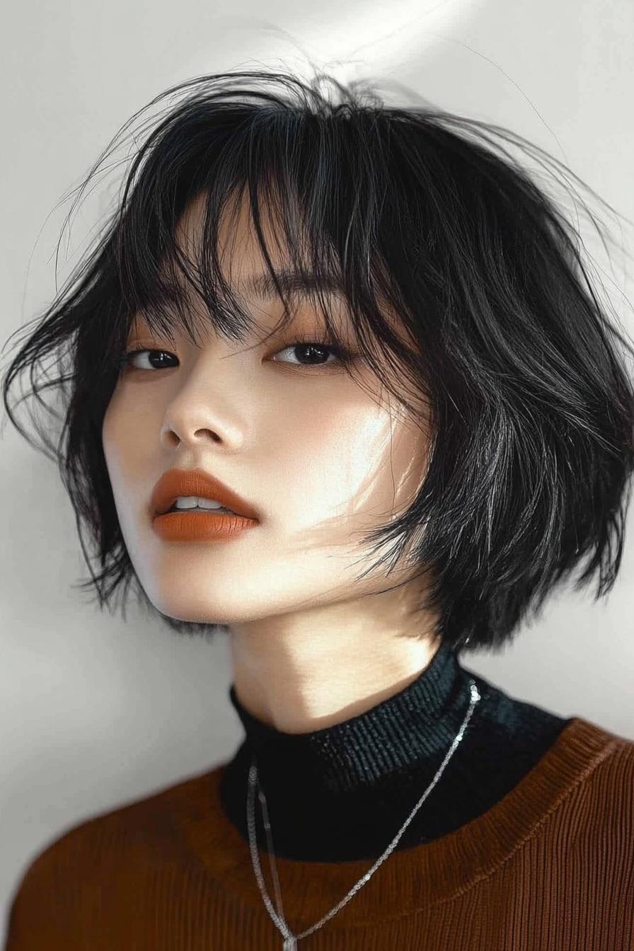 Chic Messy Bob Style