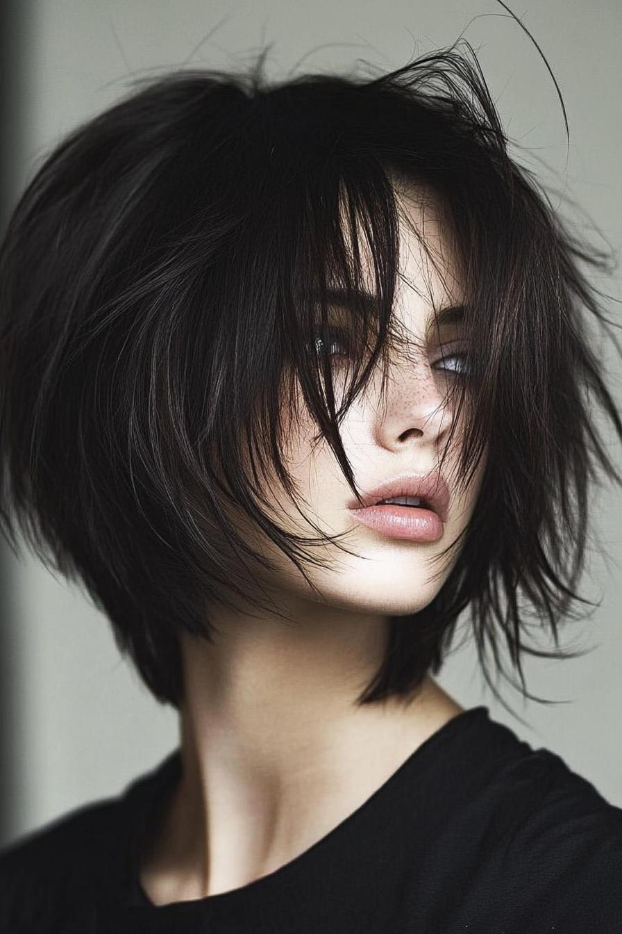 Chic Messy Bob Style