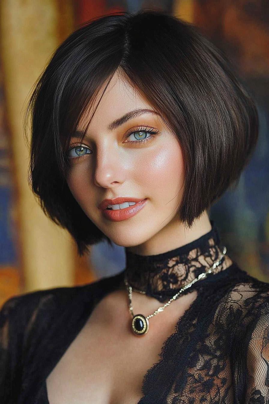 Chic Side-Swept Bob