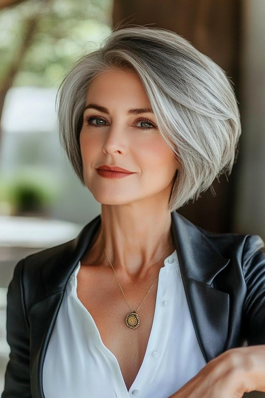 Chic Silver Bob