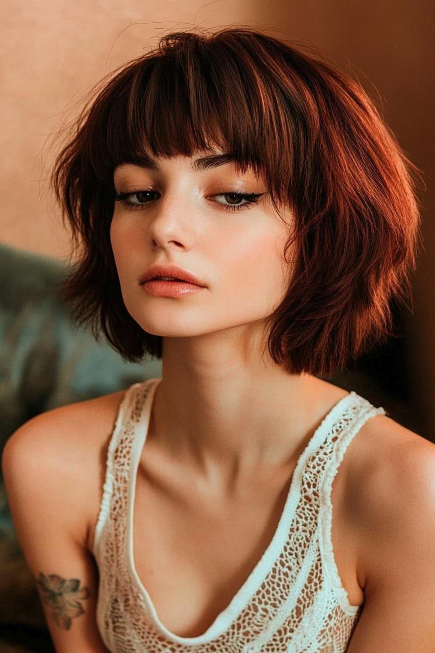 Chic Textured Bob Elegance