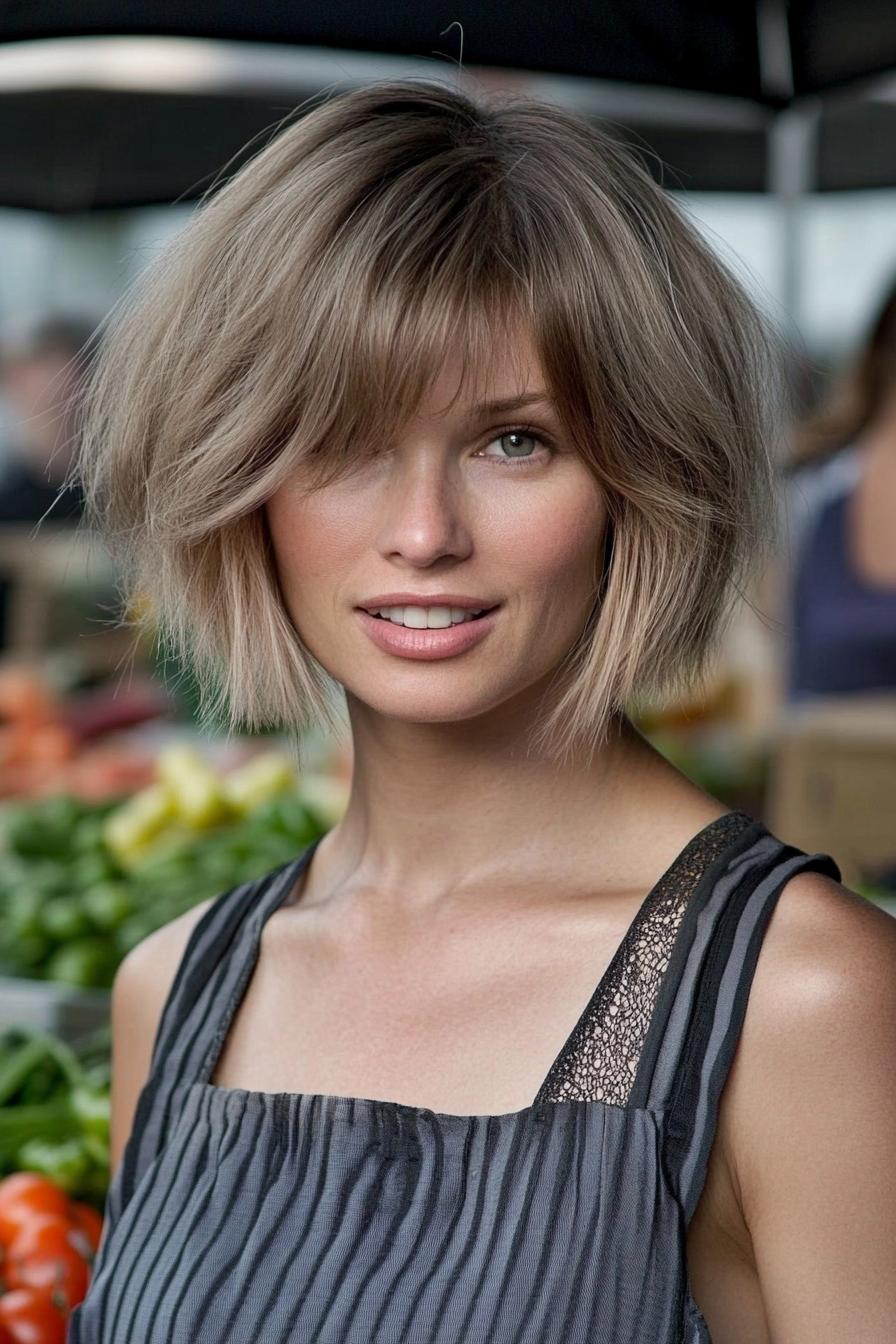 Chic Textured Bob Style