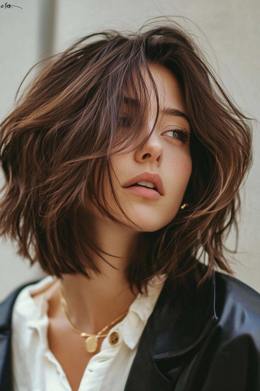 Chic Tousled Bob Waves