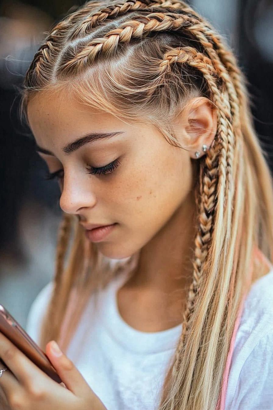 Cornrows to Flowing Locks