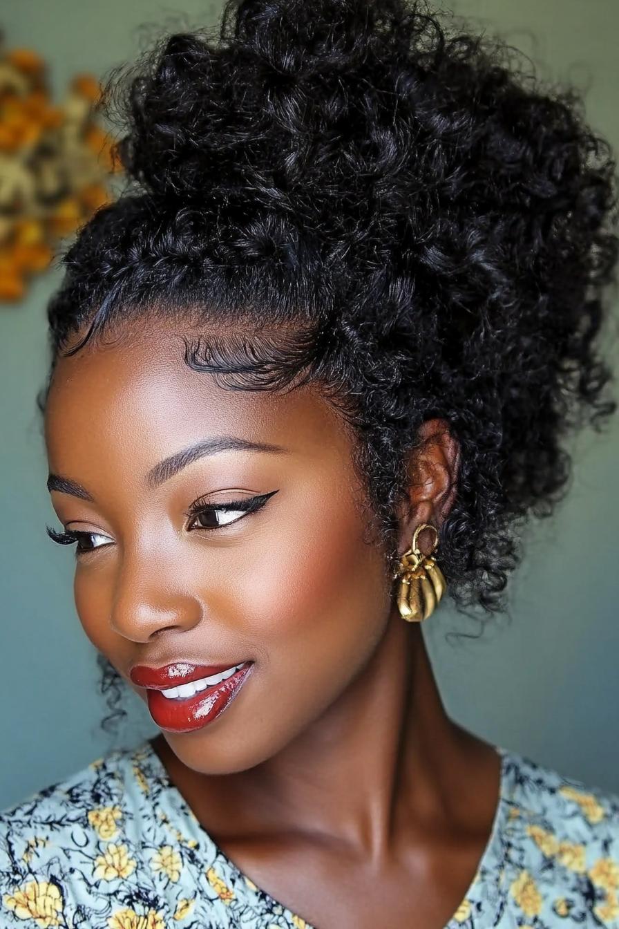 Elegant Updo with Curls