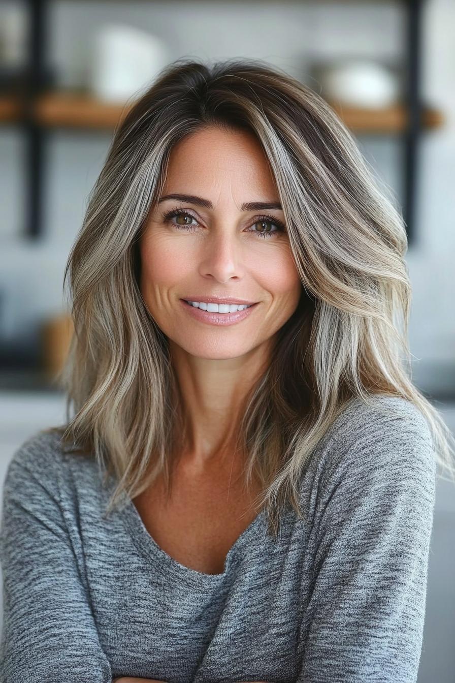 Layered Elegance with Highlights