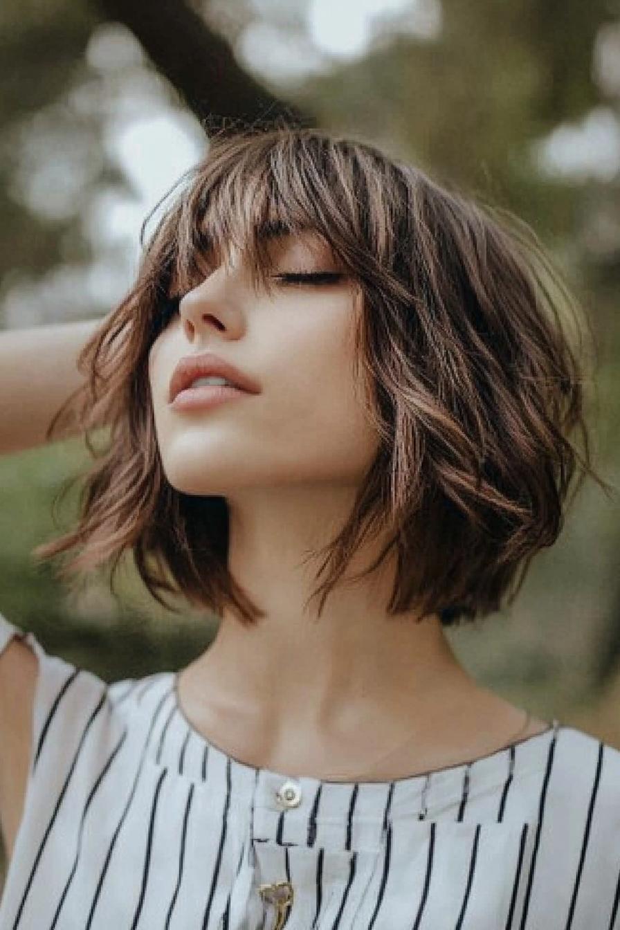 Playful Textured Bob Style