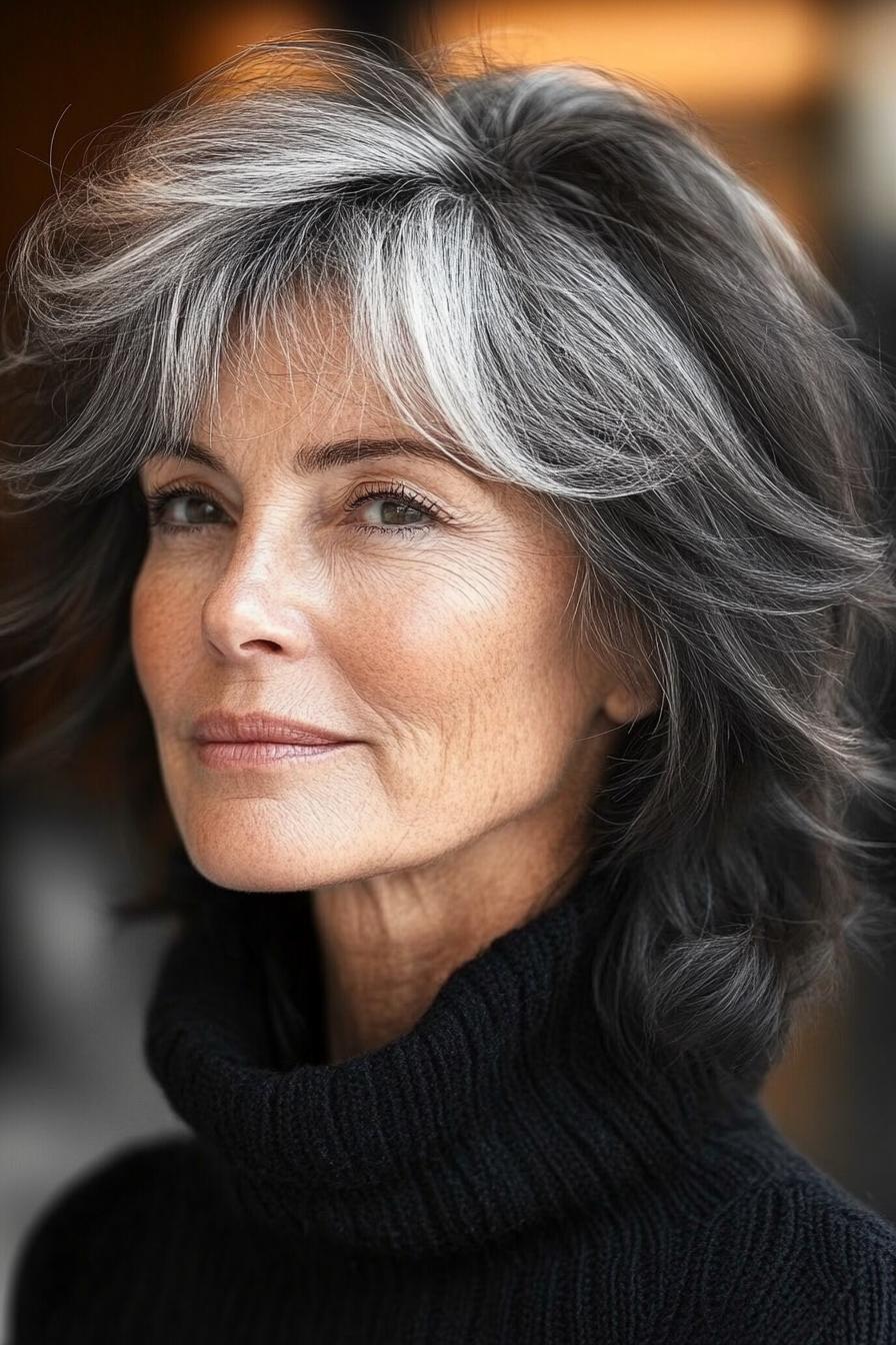 Silver Waves and Side-swept Bangs