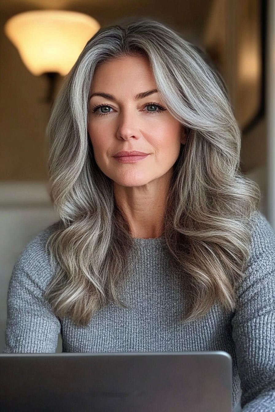 Timeless Silver Wave Beauty