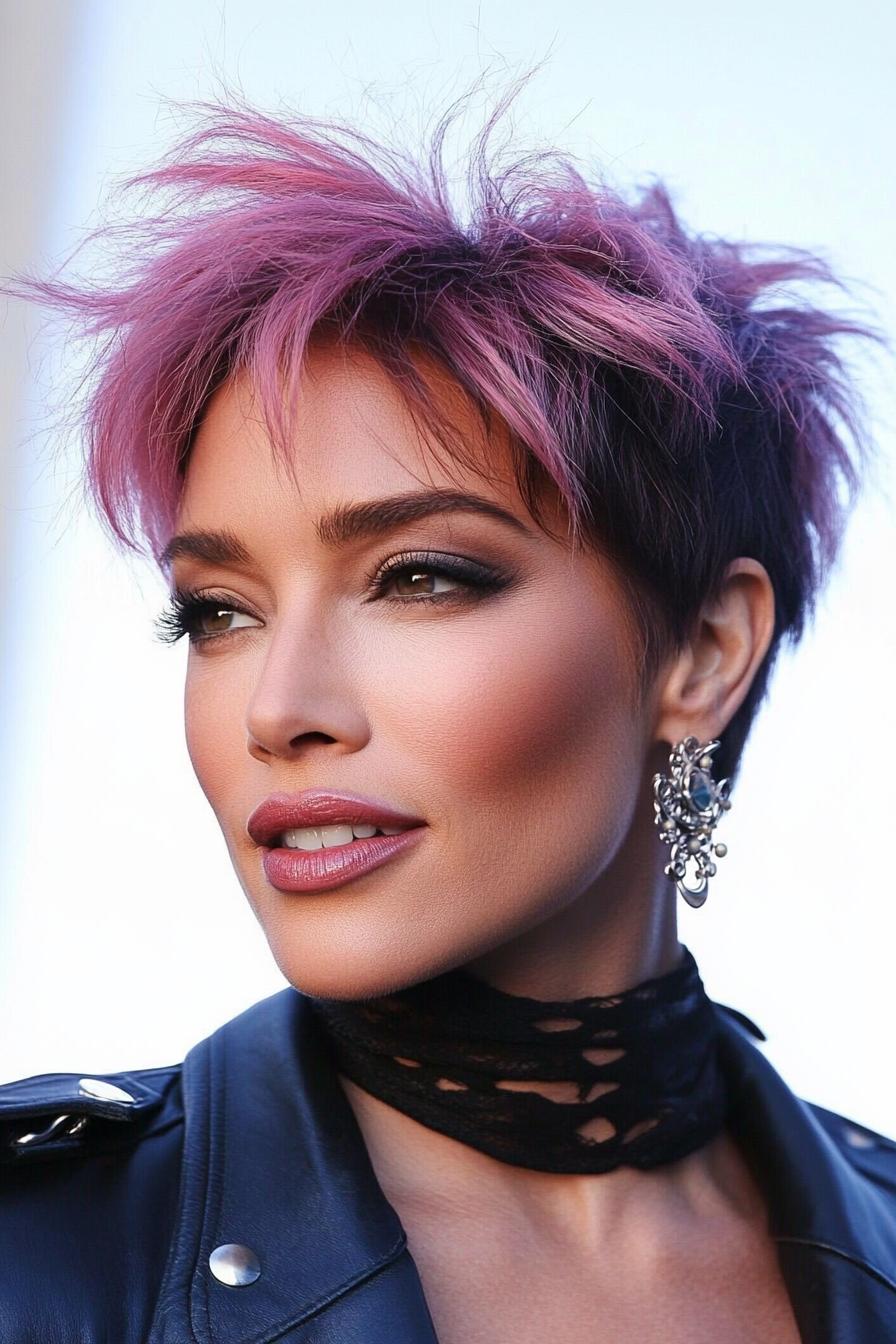 Bold Pink Pixie Vibes