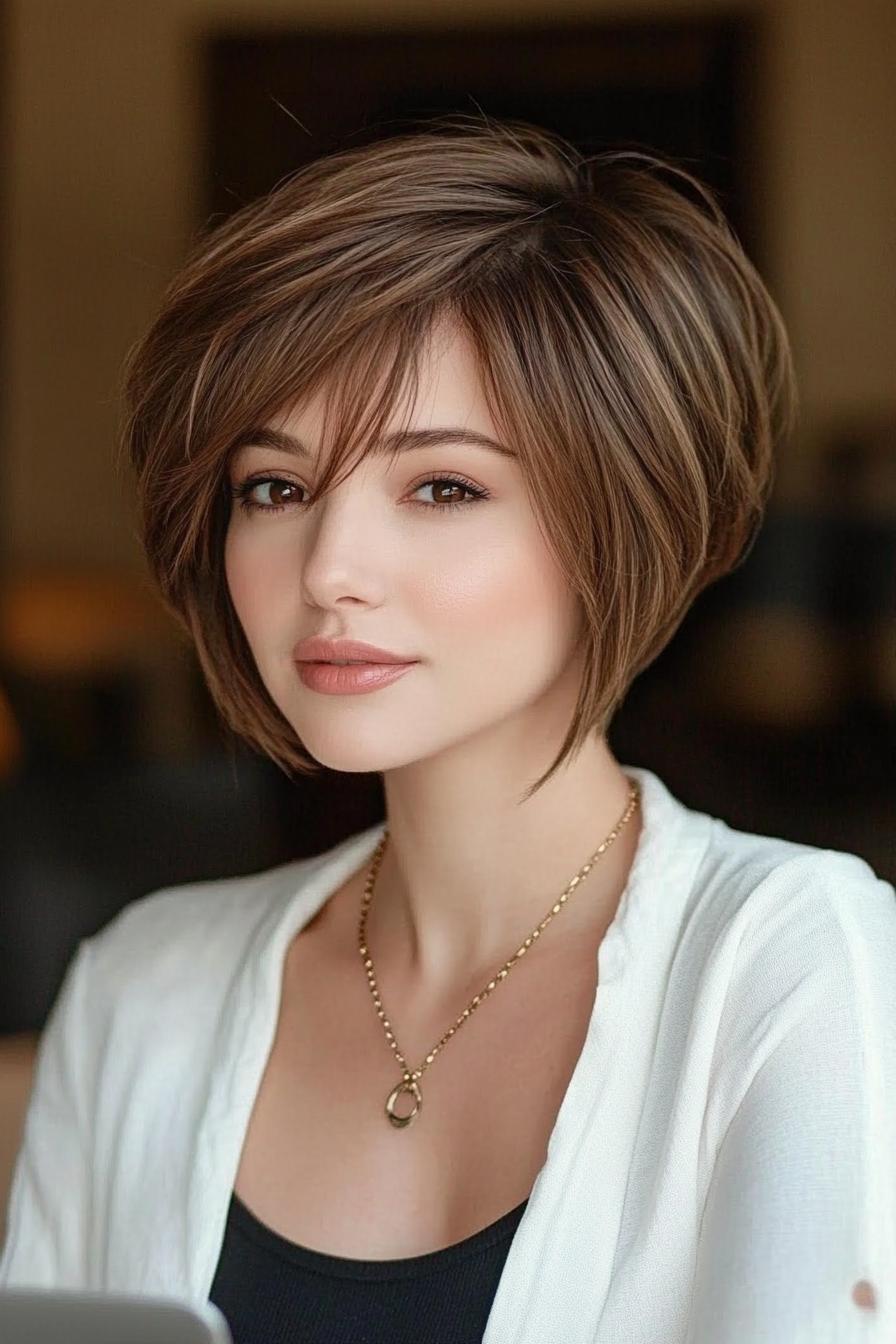 Chic Layered Bob Look