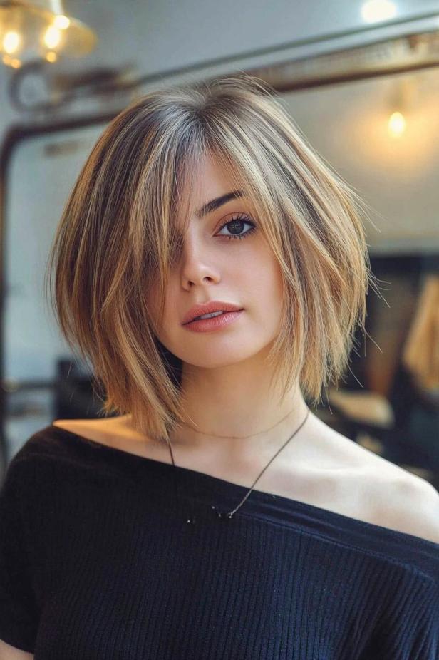 Chic Layered Bob Style