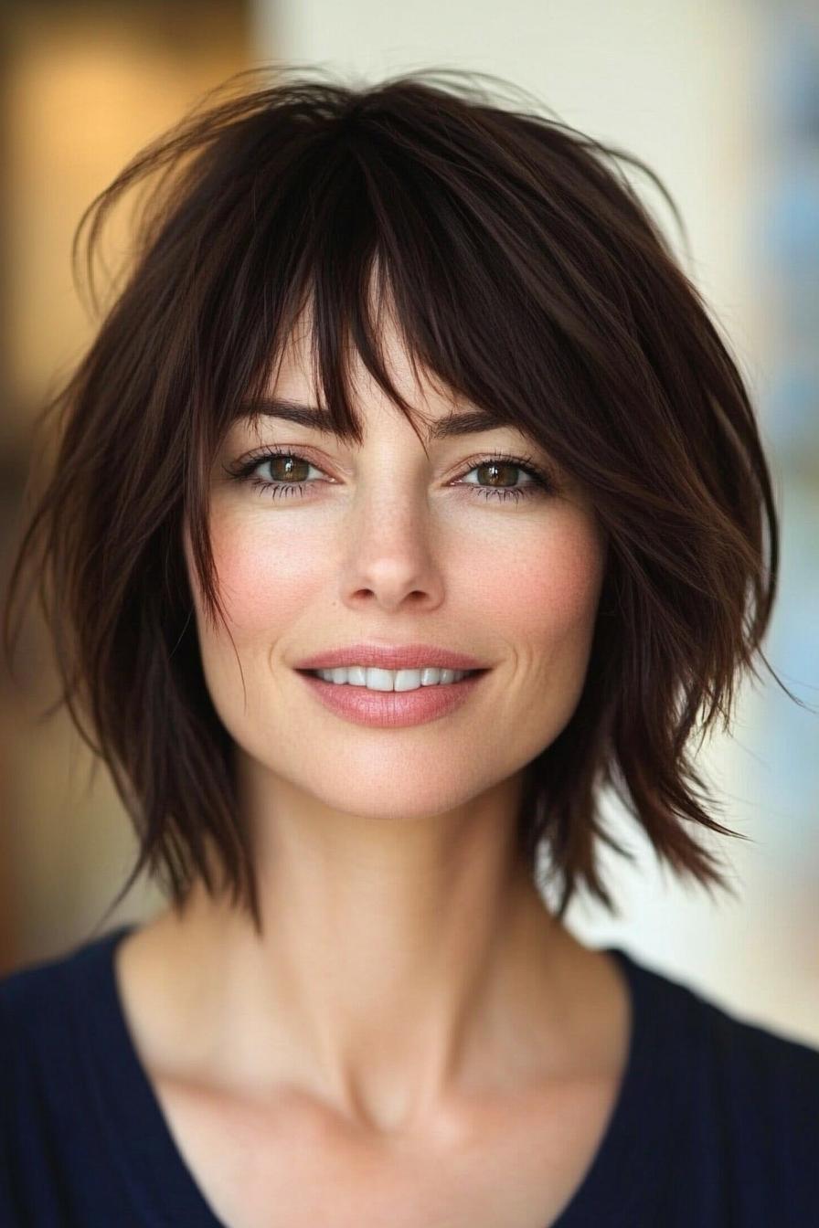 Chic Messy Bob Style