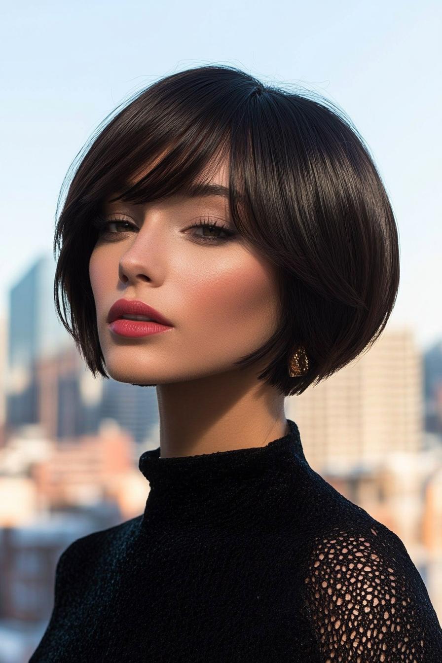 Chic Side-Swept Bob