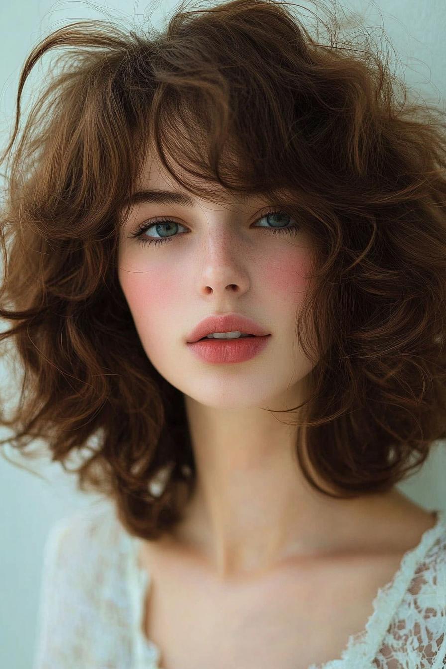 Dreamy Curls and Bangs