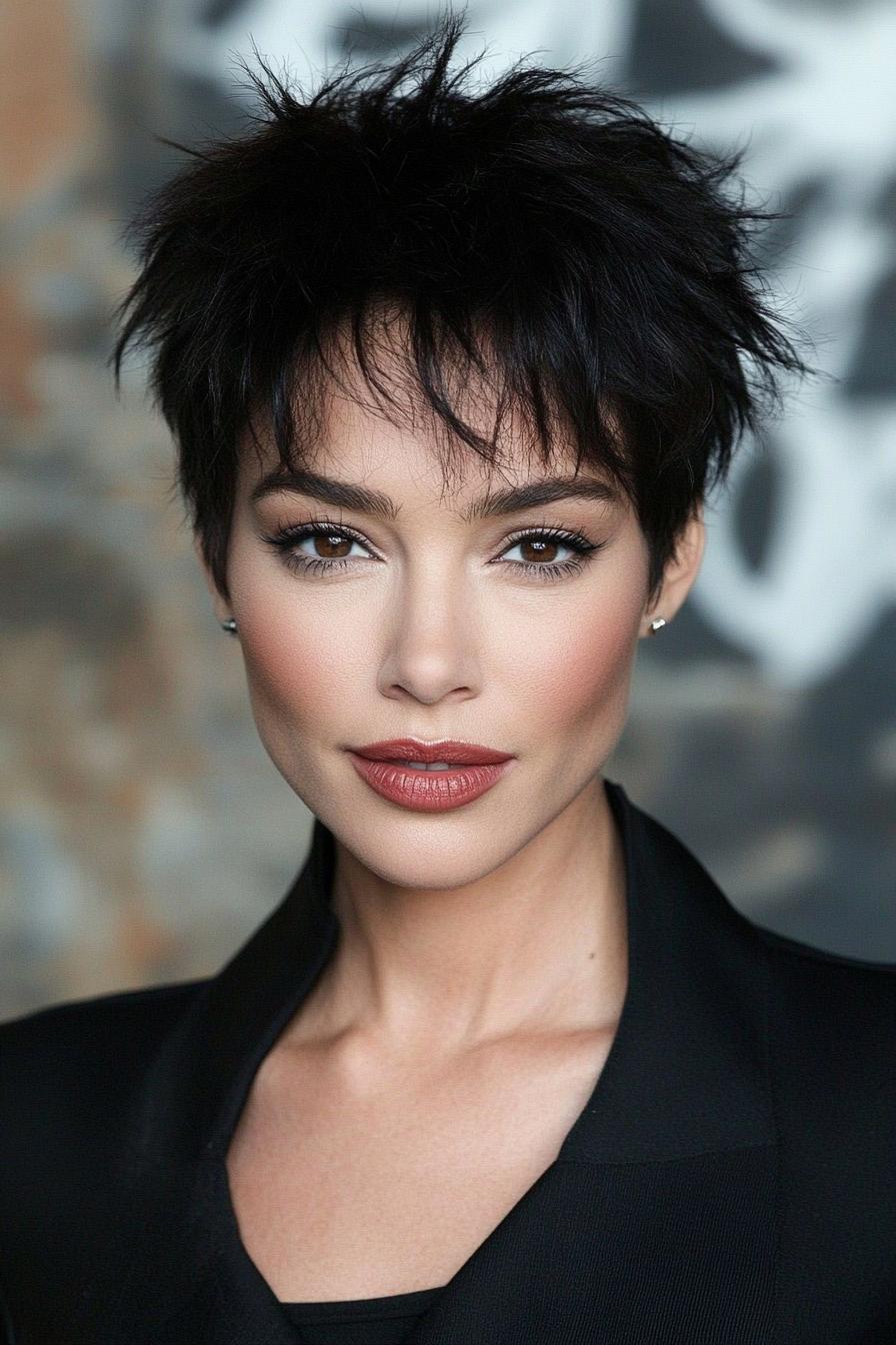 Edgy Textured Pixie Cut