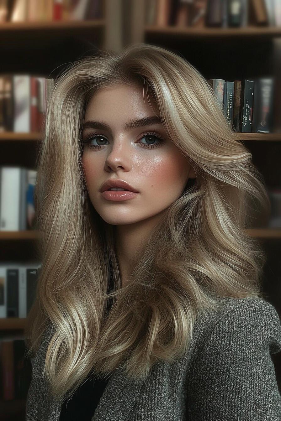 Glamorous Wavy Hairstyle