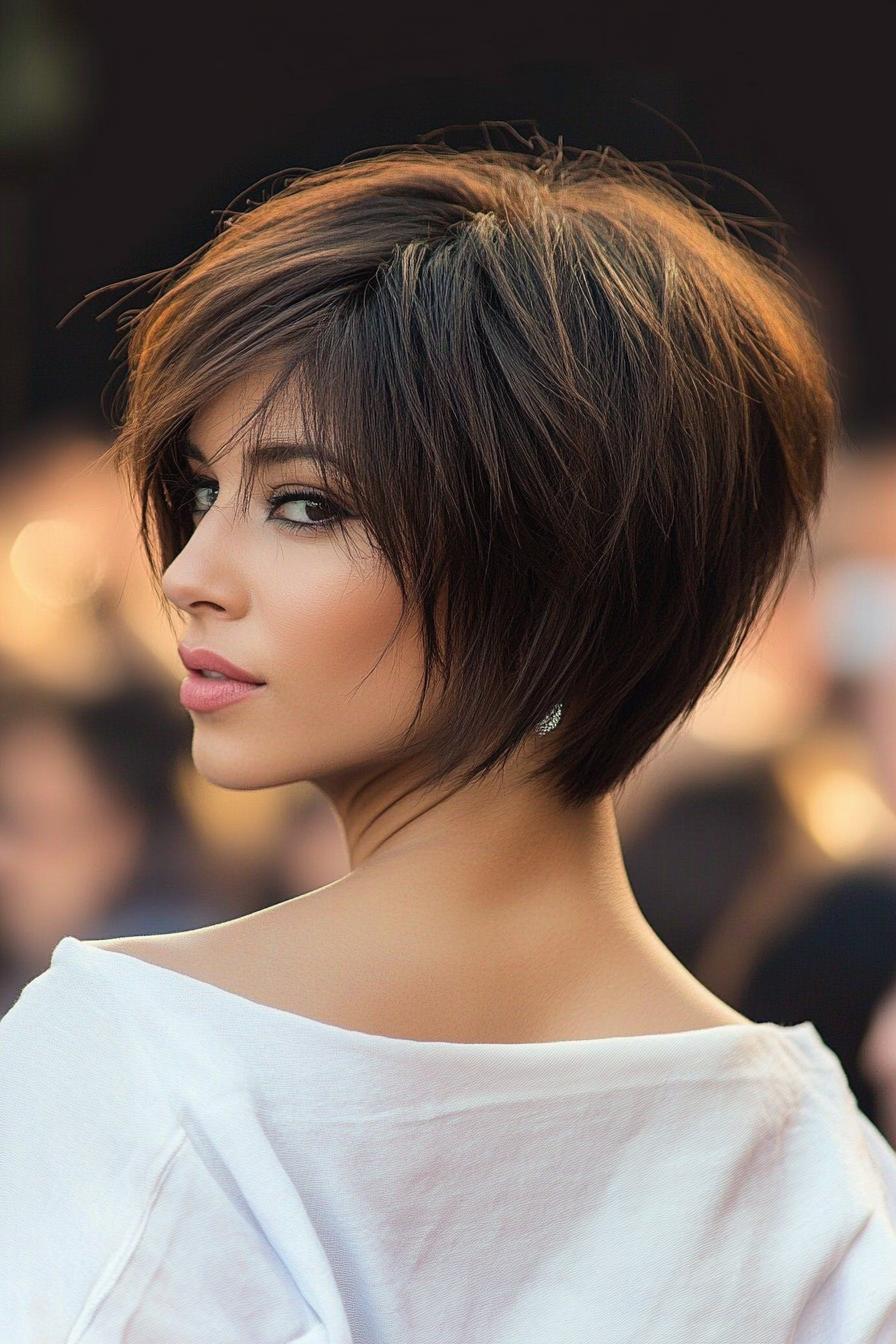 Modern Layered Bob Style