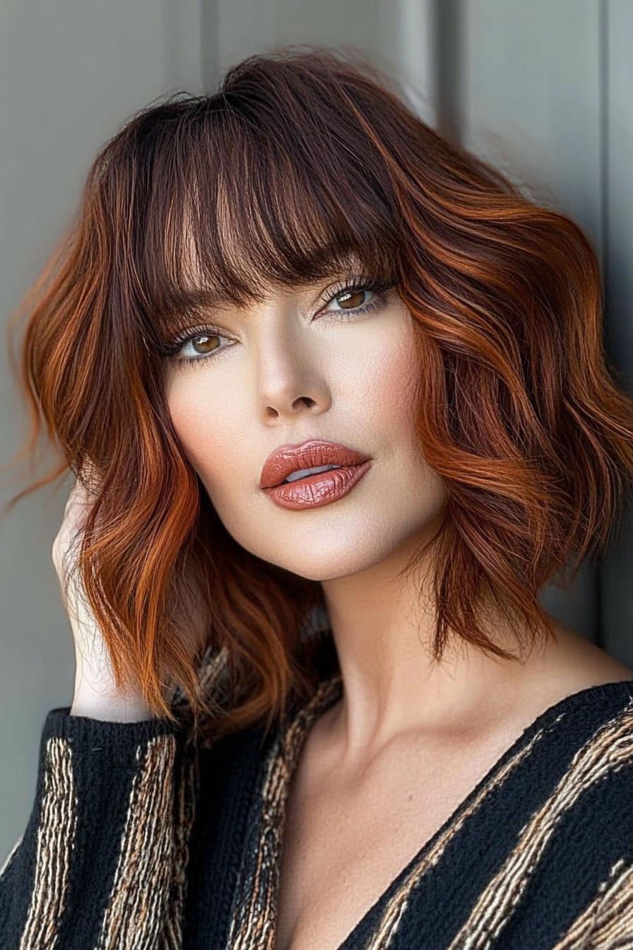 reddish brown bob vibes